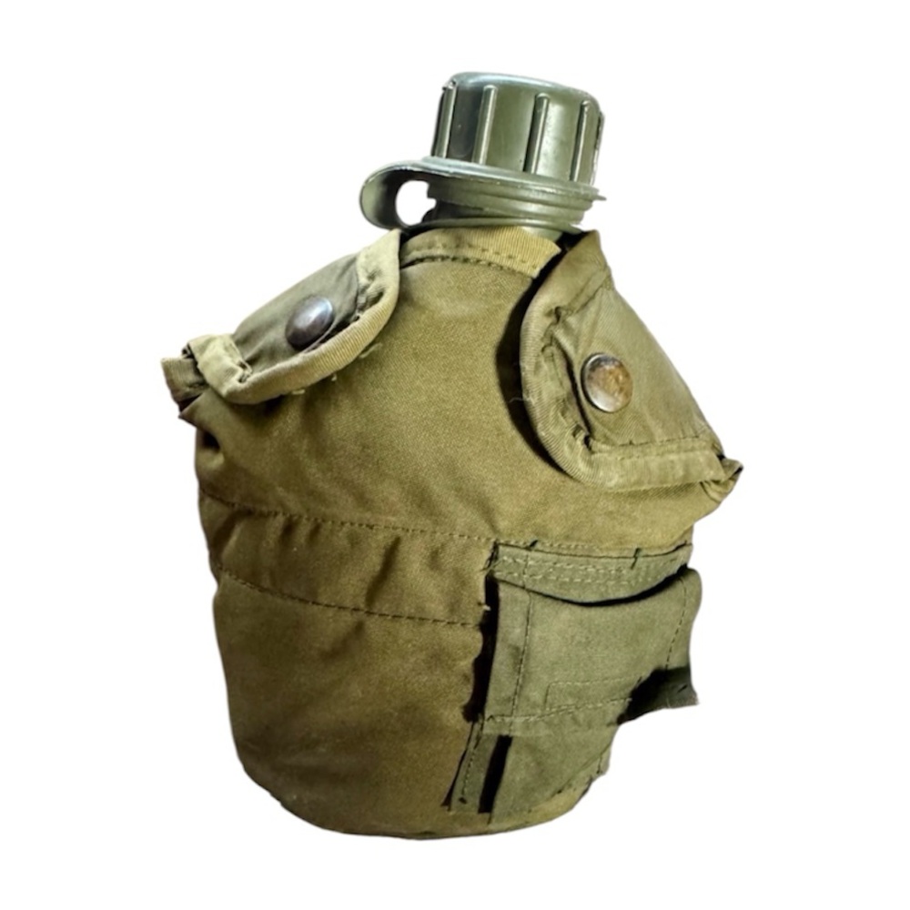 Vintage 1976 US Military Issue 1QT Canteen & ALICE Insulated Cover GI⁠ Gorpcore